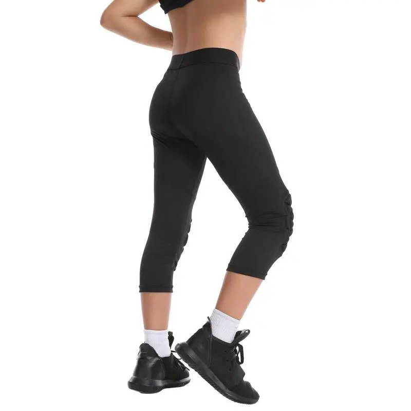 Pantalones de entrenamiento de fútbol y baloncesto transpirables con rodilleras para niños y adolescentes, pantalones de ejercicio de fútbol anticolisión para niños - imagen 2