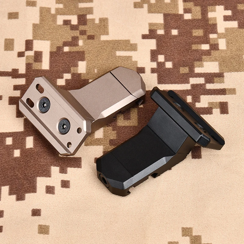 Base de mira compensada de aluminio de 45 grados, soporte de montaje de alcance de punto rojo, Rifle táctico de caza, puntería de Metal CNC, soporte de riel Picatinny - imagen 3