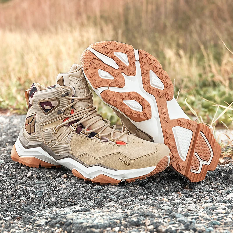 Rax-zapatos de senderismo impermeables para hombre, botas de montaña para exteriores, zapatos ligeros de caza para caminar, botines de Trekking antideslizantes - imagen 5