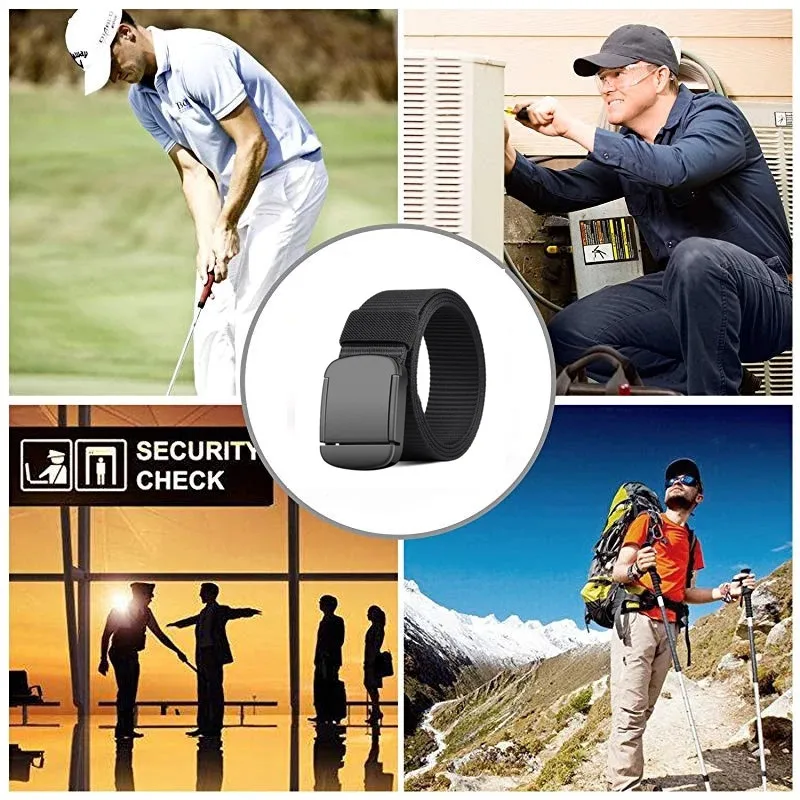 Cinturón militar de nailon con hebilla automática para caza al aire libre, cinturón de lona táctico multifuncional, cinturón de alta calidad para hombres - imagen 3