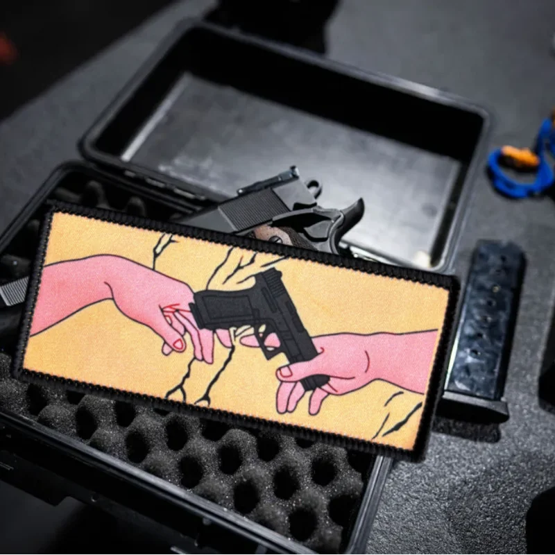 Parche táctico Genesis, insignia de moral de Dios y Adam, brazalete con gancho y bucle, parches impresos militares para ropa, pegatinas para mochila - imagen 3