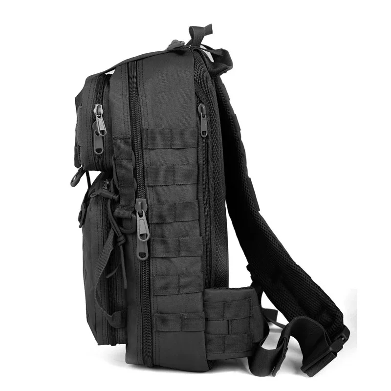 Mochila táctica de caza para hombre, morral de hombro militar, color negro, ideal para viajes, Camping, senderismo y pesca, 20l - imagen 4