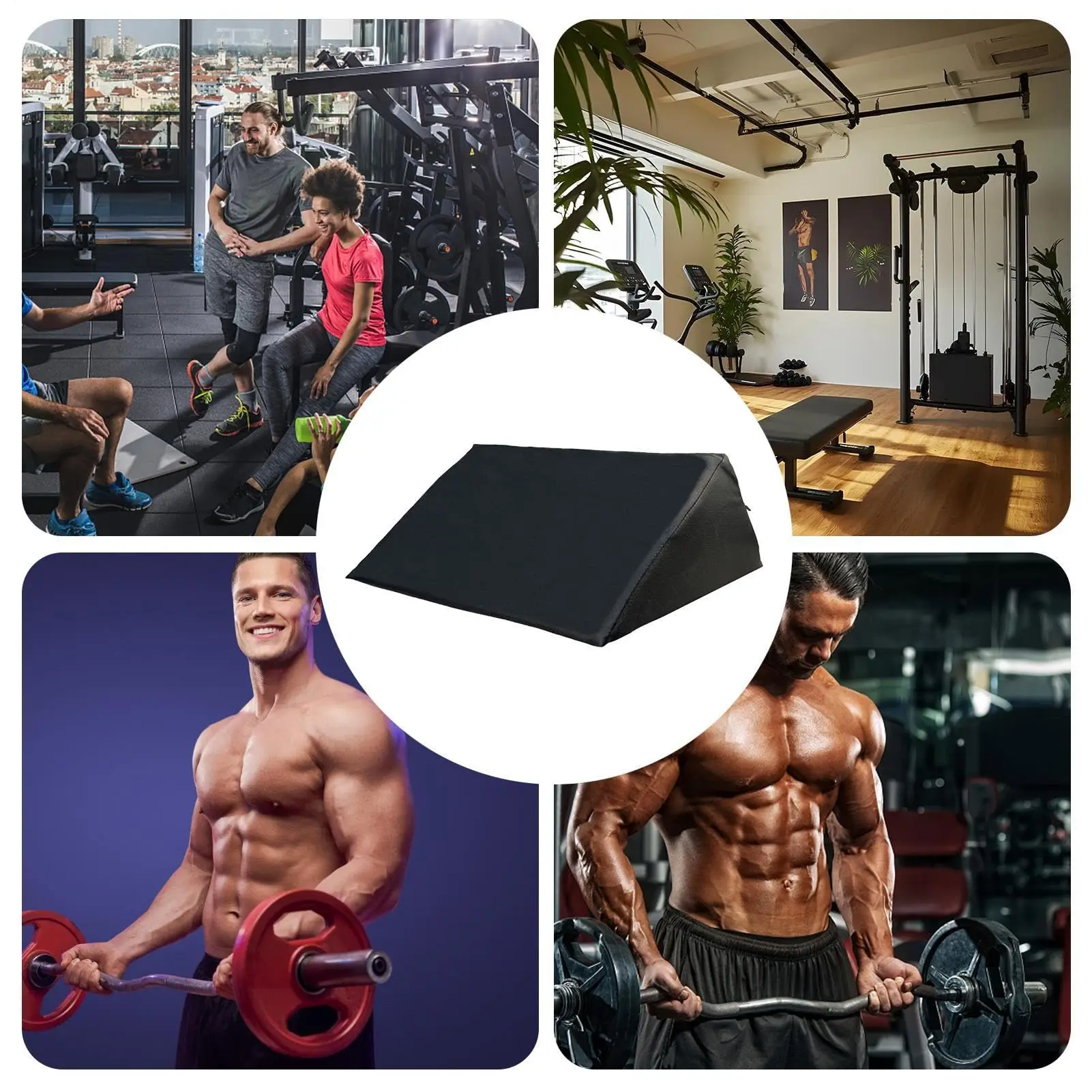 Preacher Curl Pad Soporte de brazo sentado 19,69x11,02x6,3 pulgadas Equipo de entrenamiento de bíceps para levantamiento de pesas Herramienta para el hogar de fuerza acolchada - imagen 4