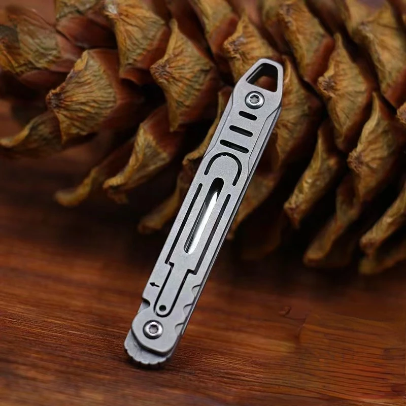 Cuchillo plegable táctico de acero inoxidable para EDC y exterior - imagen 4