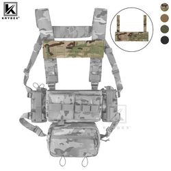 KRYDEX-plataforma de pecho táctica, soporte frontal para pecho, puente MOLLE, Panel de montaje para teléfono, plataforma para D3CR MK3 MK4 UW SOP, accesorios