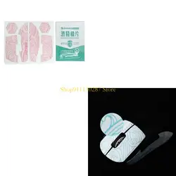 J1HC DIY Mouse antideslizante elásticos refinados agarres laterales almohadilla cinta resistente sudor