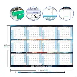 Calendario pared borrable planificador anual 2025 enero a diciembre