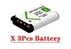 3Pcs Battery