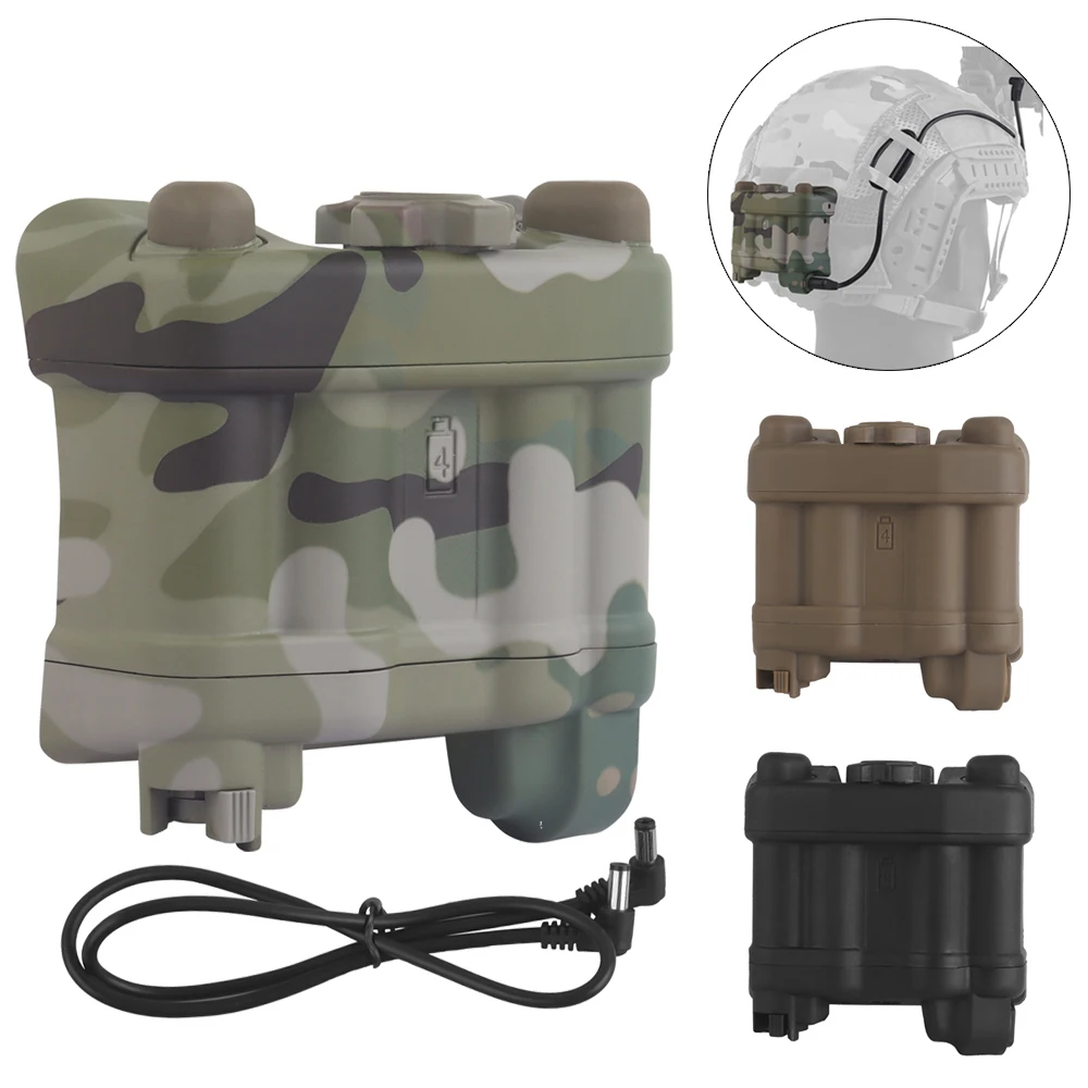 Caja de batería compatible con AN/PVS-31 para montura Casio