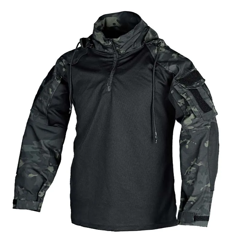 Uniforme táctico, trajes de combate, trajes de camuflaje, conjuntos resistentes a la caza, pantalones Cargo, almohadilla, Airsoft, senderismo, Camping, transpirable