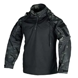 Uniforme táctico, trajes de combate, trajes de camuflaje, conjuntos resistentes a la caza, pantalones Cargo, almohadilla, Airsoft, senderismo, Camping, transpirable