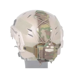 Casco de caza táctico multifuncional, dispositivo de visión nocturna, bolsa de accesorios de batería, bolsa de contrapeso de fácil desmontaje