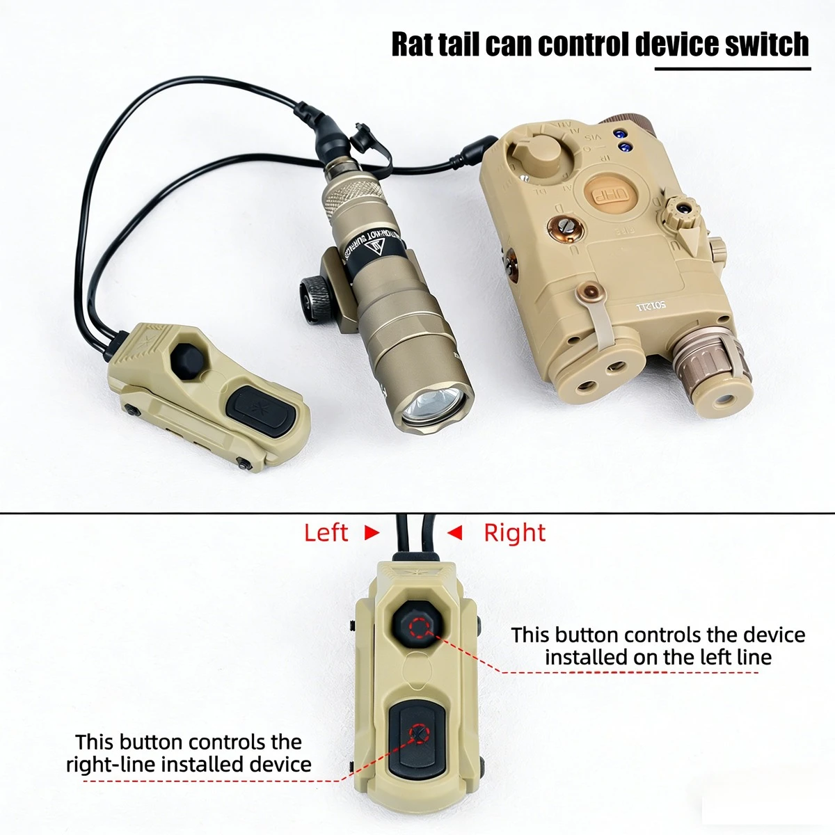 Linterna táctica Surefir M600 con interruptor AXON para airsoft - imagen 3
