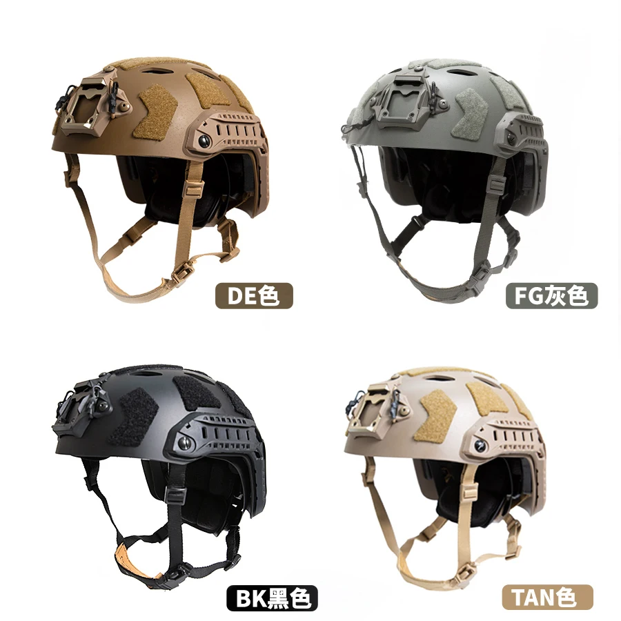 Sistema de casco de carbono FMA FAST SF versión ABS orificio de ventilación de ángulo recto protección de casco táctico Airsoft M/L L/XL - imagen 2