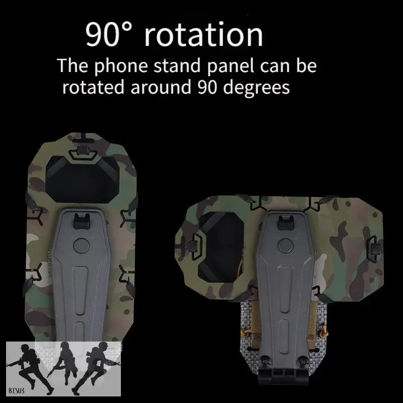 Tablero de navegación para teléfono giratorio de 90 grados, resistente a impactos, funda táctica para mapas Airsoft, Panel administrador, soporte para teléfono móvil - imagen 4