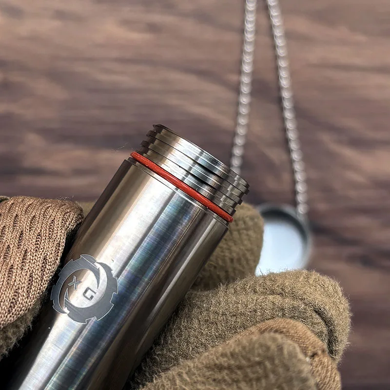 EDC-compartimento de almacenamiento multifunción para exteriores, resistente al agua, de titanio - imagen 3