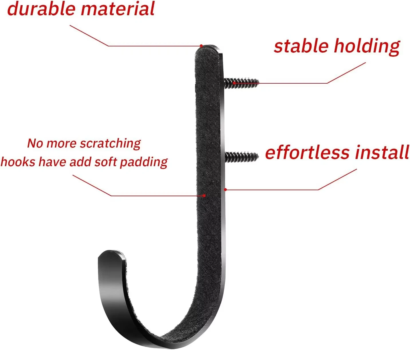 Estante para pistola, almacenamiento para Rifles, ganchos para escopeta, colgadores de montaje en pared para cualquier Rifle, escopetas, arco de tiro con arco con acolchado suave y pesado - imagen 2