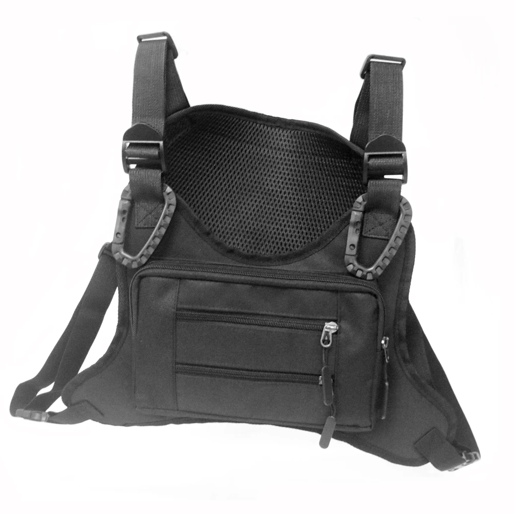 Chaleco de calle, bolsa de aparejo de pecho, chaleco de tela Oxford, bolsa de Hip Hop, bolsa táctica funcional, paquetes de cintura - imagen 2