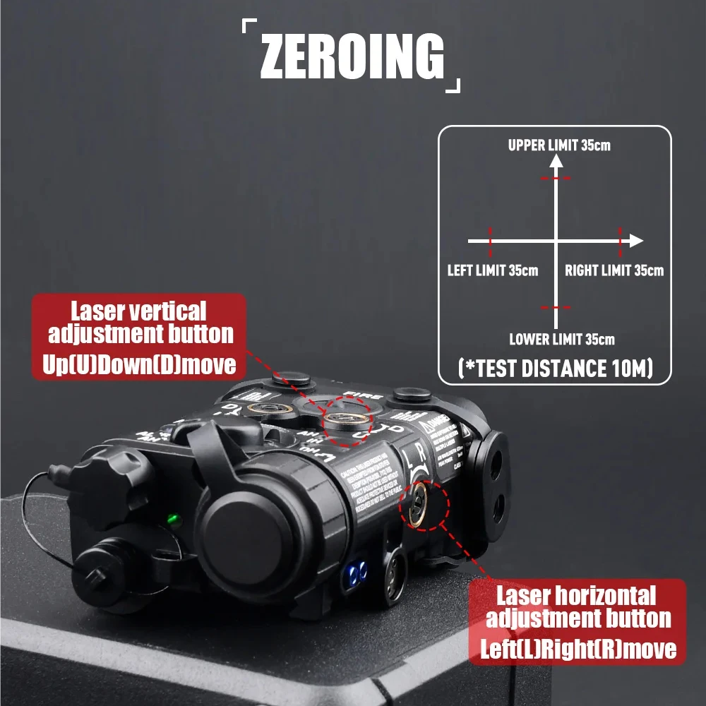 Metal NGAL Surefir SF WADSN rojo verde azul IR punto blanco luz estroboscópica M300 M600 linterna lámpara de caza Airsoft Scout Accesorios - imagen 4