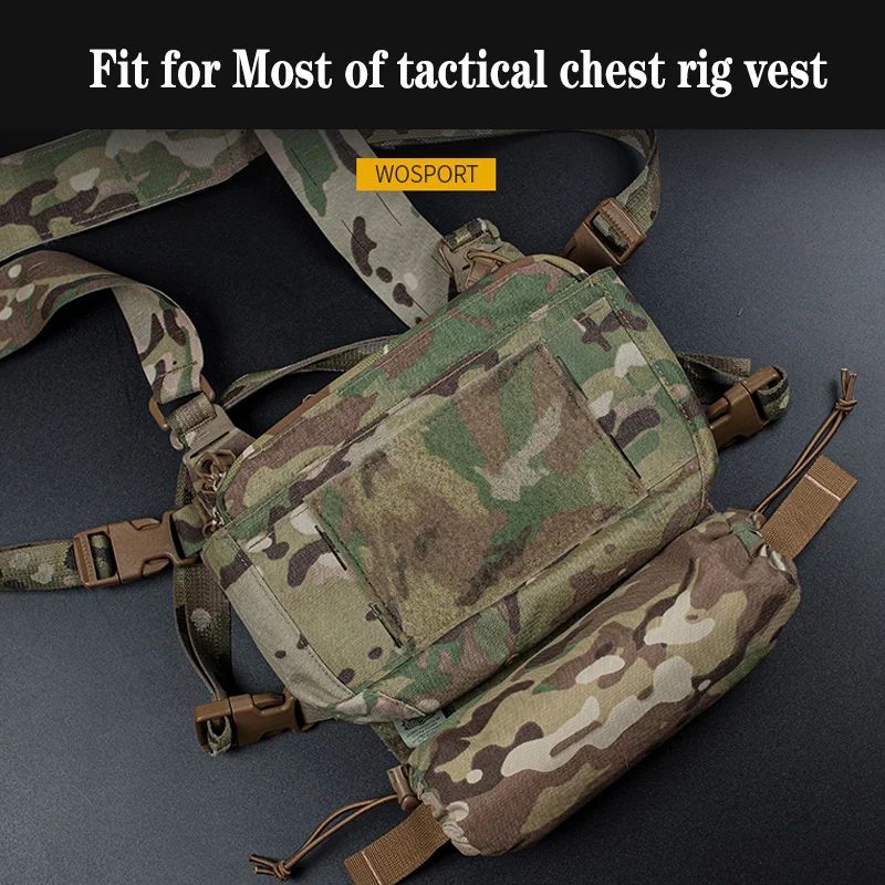 Bolsa médica táctica de primeros auxilios para chaleco, equipo de pecho EDC IFAK, bolsa plegable de herramientas EMT de emergencia, bolsa de supervivencia - imagen 2