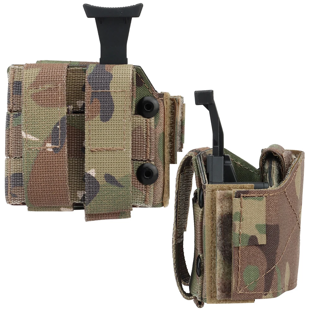 Funda Universal MOLLE para caza, funda de extracción rápida, cinturón táctico, chaleco, portador de placa, funda de transporte, equipo - imagen 5