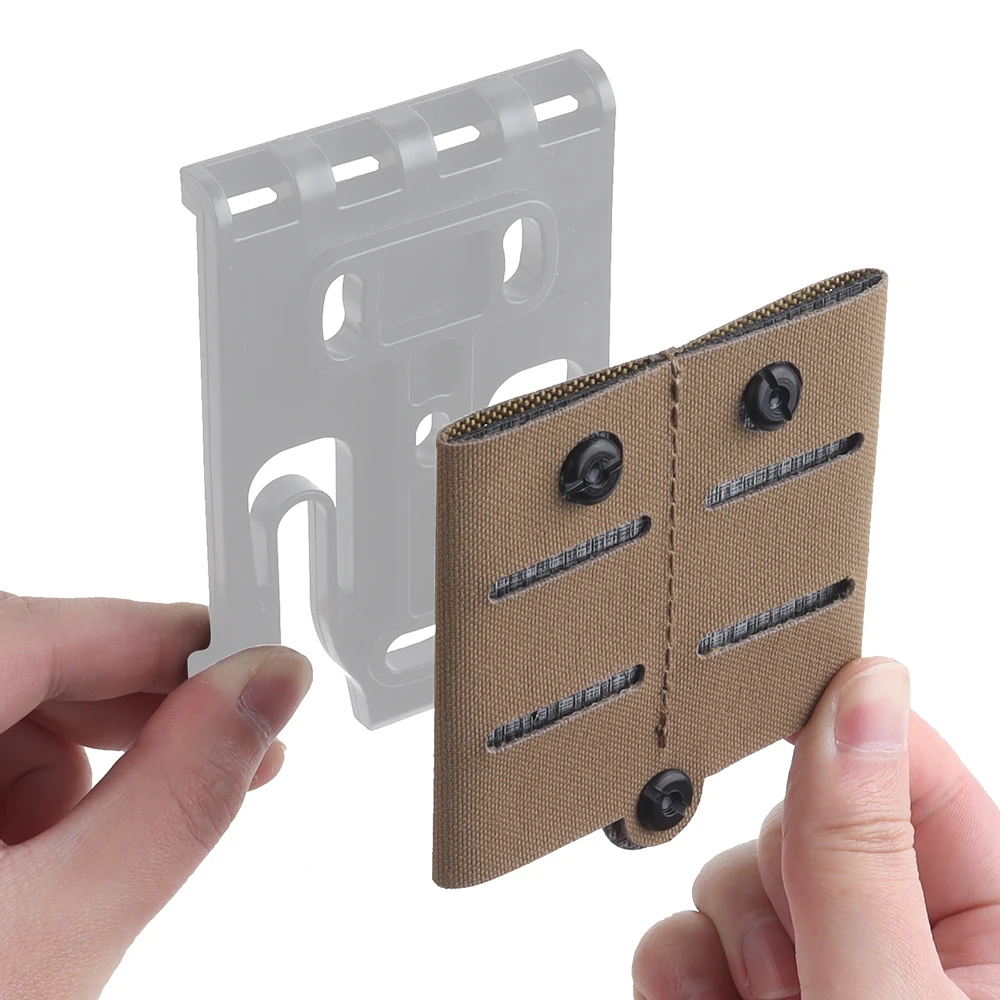 Tactical QLS MOLLE Adapter Accessories Extend Outdoor Hunting Shooting Airsoft Magazine Pouch Holder Portable Panel Mount Gear - imagen 4