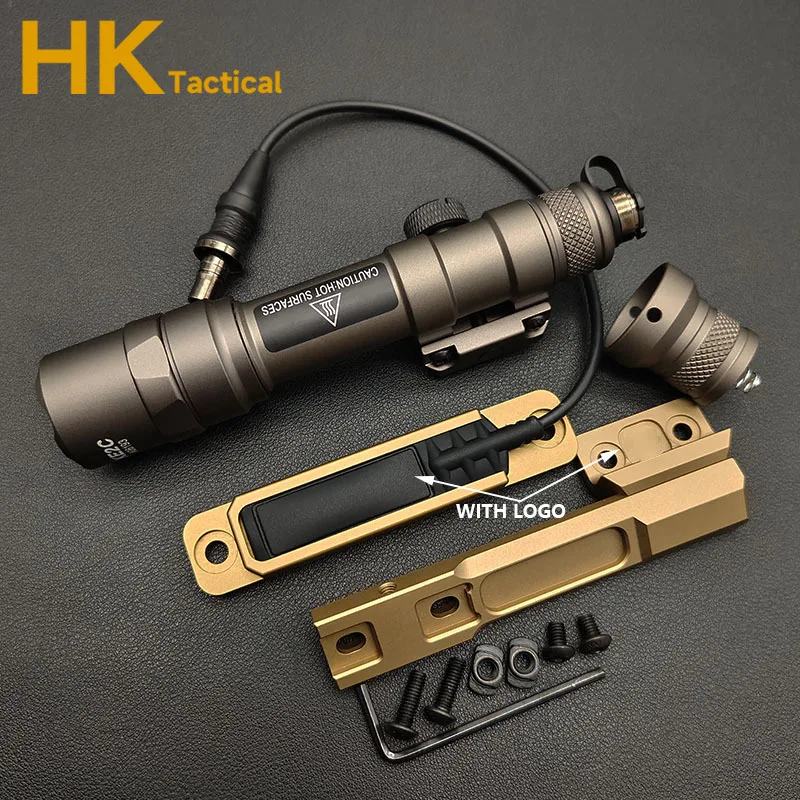 Linterna táctica SF M300 M300B M600B, luz LED constante/momentaria para explorador de caza con Base compensada de Panel de bolsillo Mlok/20MM - imagen 4