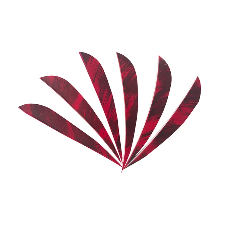 36 Uds 3/4/5 "flecha de plumas de pavo tiro con arco caza aletas de ala derecha arco compuesto flecha DIY - imagen 3