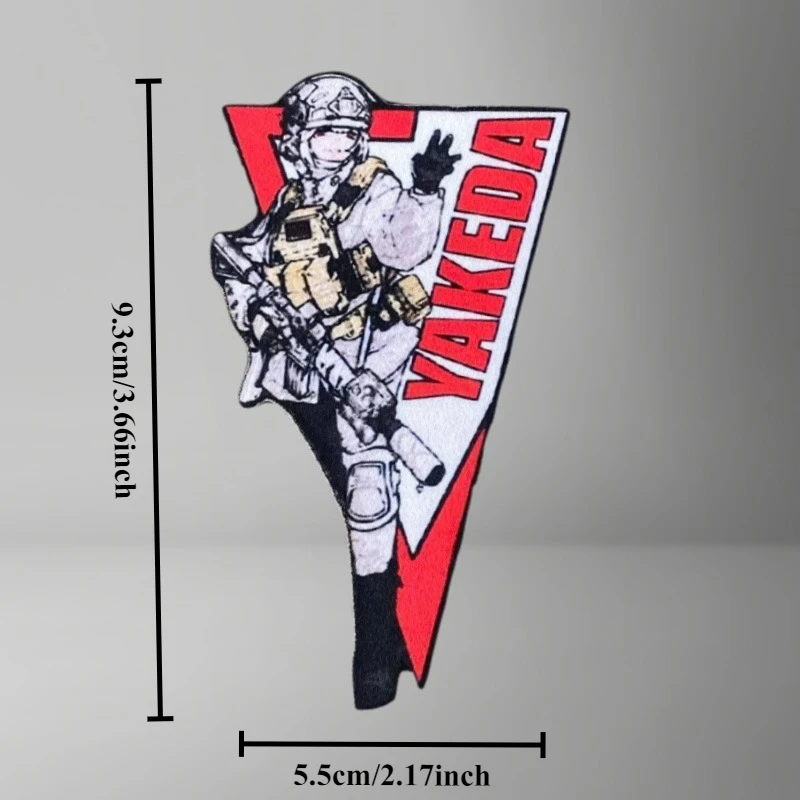 Parche táctico de Anime para ropa, brazalete impreso, insignia de moral, parche militar con gancho, pegatinas para mochila - imagen 5