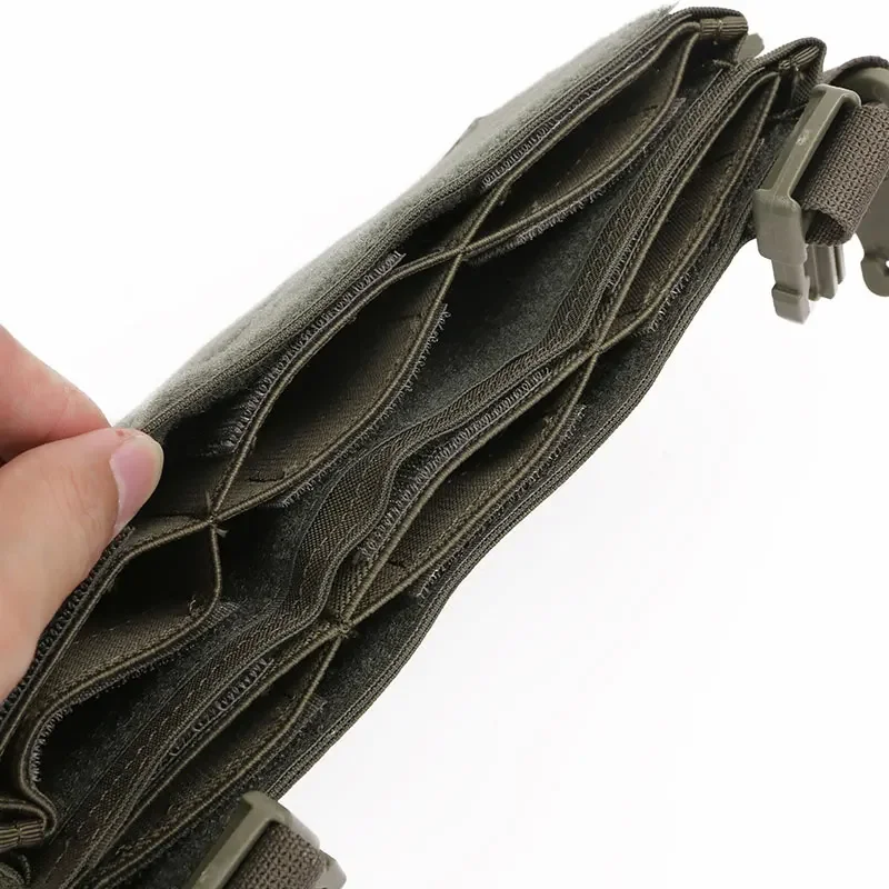 Emersongear para chasis de lucha estilo SS MK4 5,56, bolsa Triple para revistas, Panel de aparejo de pecho, bolsa magnética de nailon táctico - imagen 4