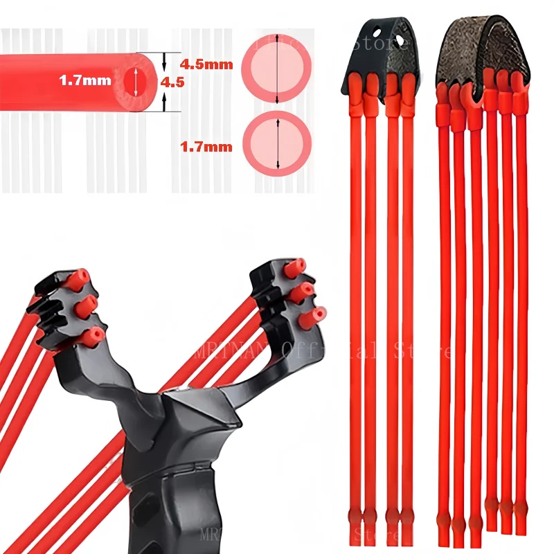 Accesorios tirachinas: bola de goma elástica de rebote rápido - imagen 2
