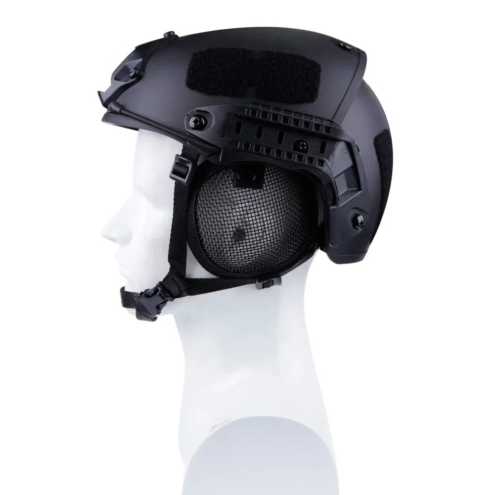 Protector de oídos de malla de alambre 3G, cubierta de protección de oídos de acero, lado de malla metálica de Paintball para casco rápido (sin casco)