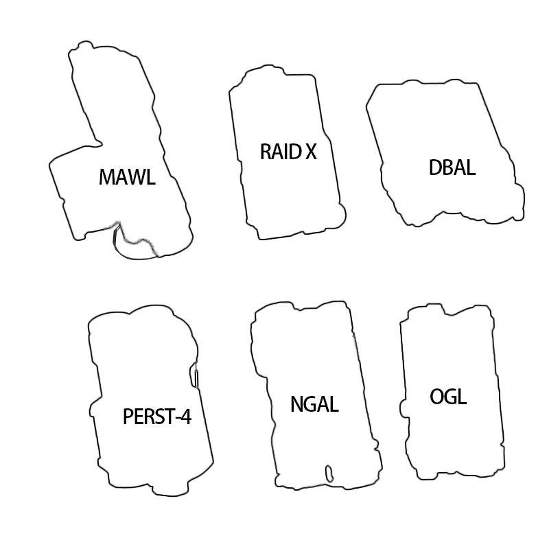 WADSN M300A M600C linterna LED blanca NGAL/OGL/DBAL/MAWL caja de batería luz estroboscópica M300/M600 Scoutlight