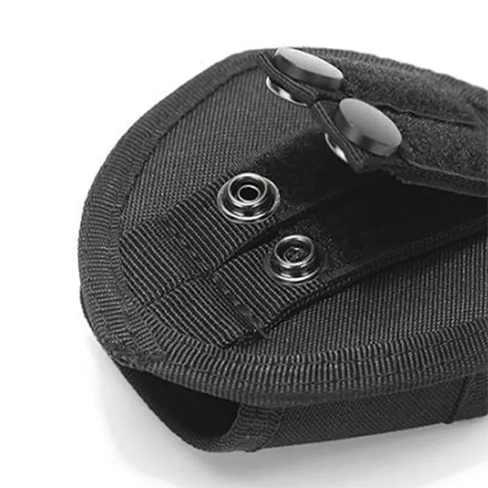 Funda para esposas de polímero de patrulla policial, funda para esposas con tapa abierta, cadena para esposas con bisagras, cinturón de trabajo, chaleco Compatible con Molle - imagen 3