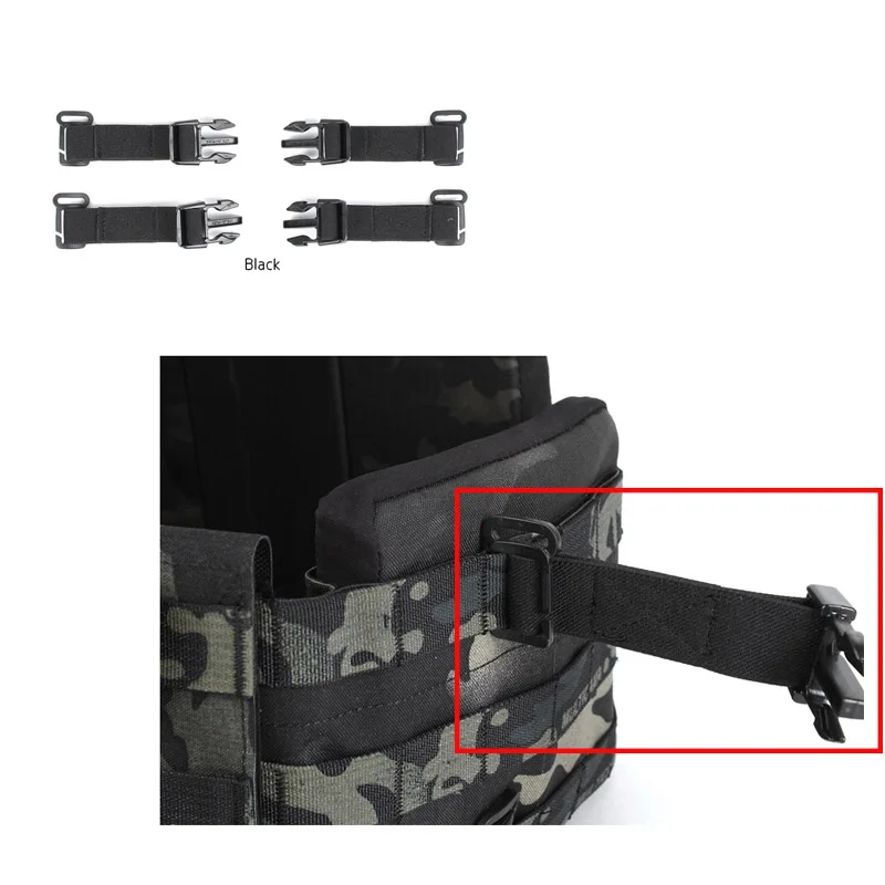 Chaleco táctico para colgar en el pecho, Kit elástico MOLLE, hebilla fija de pared lateral D3CRX THORAX - imagen 2