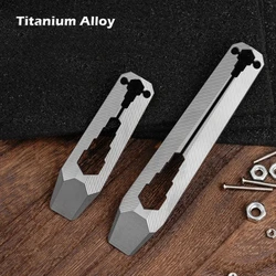 Llave multifunción táctica CNC de titanio ligera EDC para outdoor