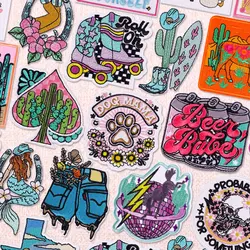 Parche bordado con letras de dibujos animados, parches termoadhesivos para planchar para ropa, pegatinas de decoración para pantalones vaqueros y chaqueta DIY