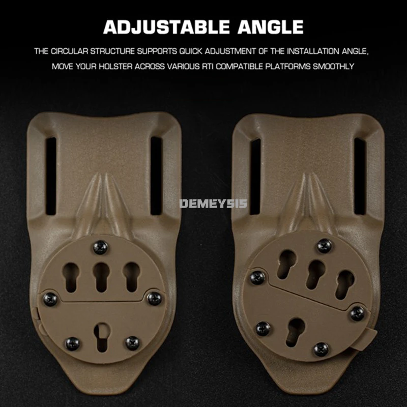 Adaptador de montaje táctico para pistola de caza, pistolera de liberación rápida, soporte de pierna caída, Plarform, accesorio de sistema de bloqueo rápido - imagen 5