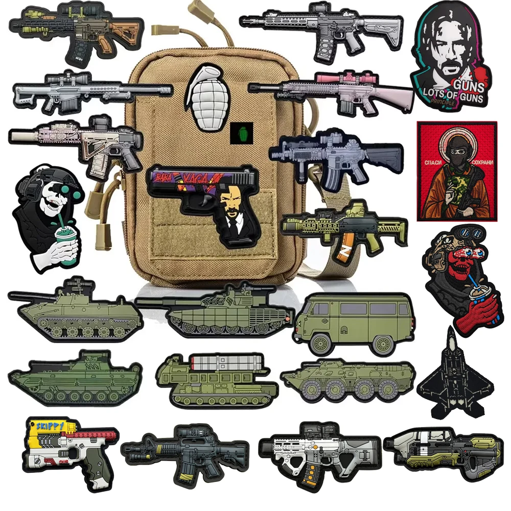 Mochila con brazalete de moral de goma suave, nuevo diseño, tridimensional, BABAYAGA, lápiz, Grocope, con parche de gancho