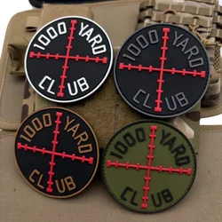 Parche de PVC de francotirador de 1000M, chaleco táctico con gancho y bucle, insignia de moral, mochila, accesorios decorativos, pegatina, parches para brazalete para ropa