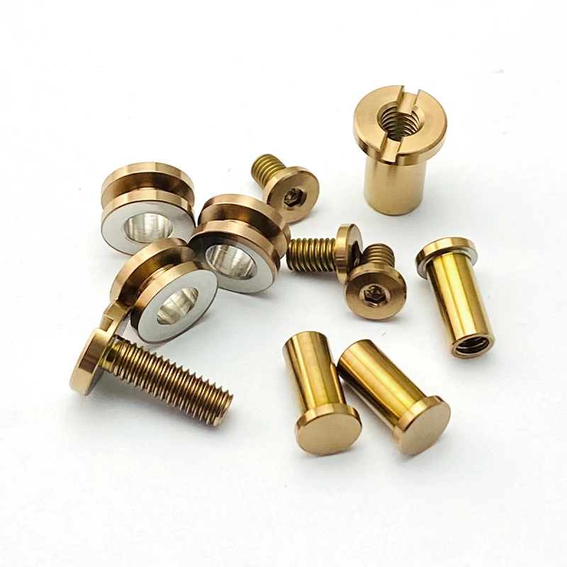 Juego completo de tornillos de mango de cuchillo, husillo XM18, 3,5 pulgadas, tornillo de fijación de eje de soporte de aleación de titanio, 3,5 pulgadas, XM-18 - imagen 4
