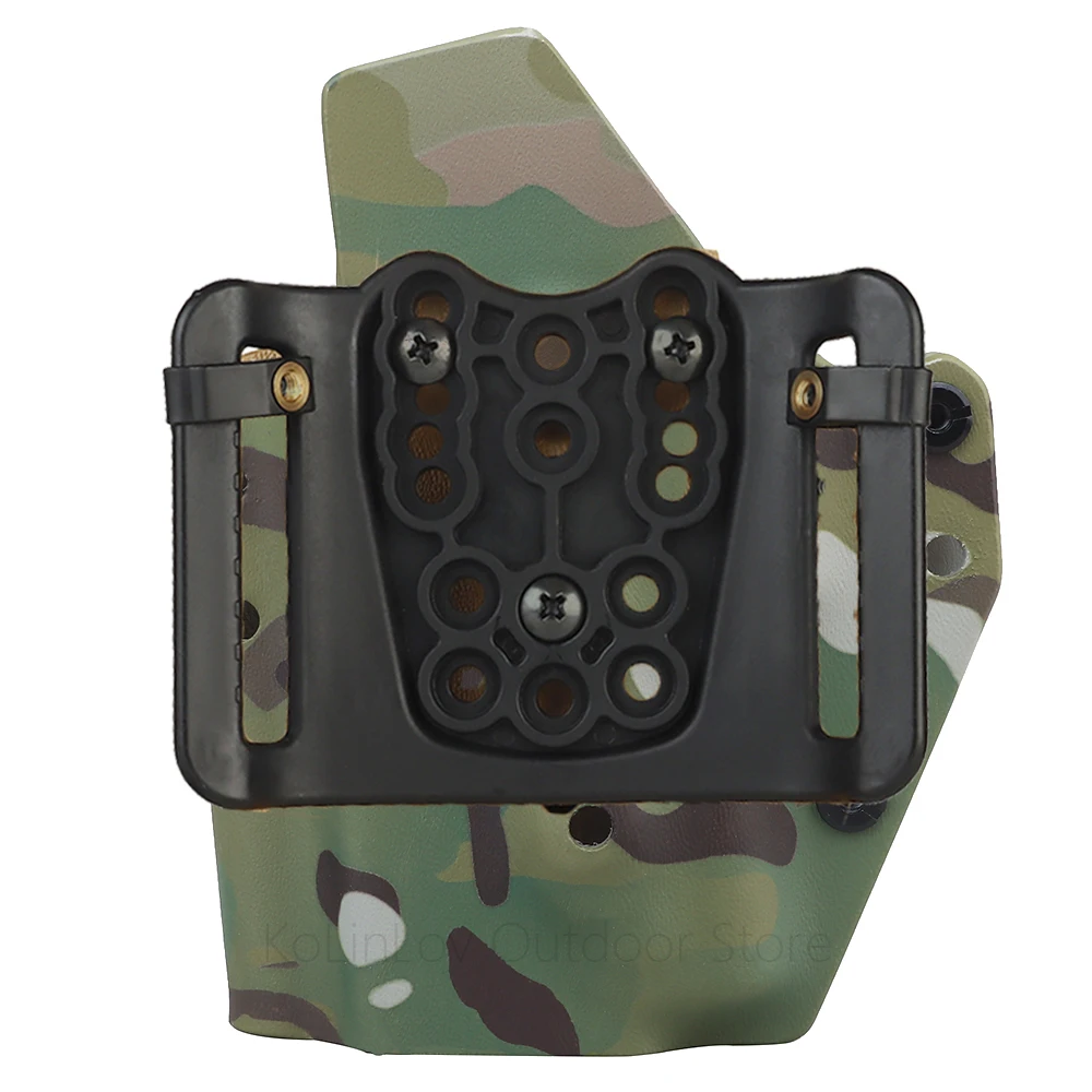 Funda táctica de dibujo rápido para linterna XC1, Material Kydex para Glock 17/19/19X/45 Militar, caza al aire libre, funda de juego CS Airsoft - imagen 3