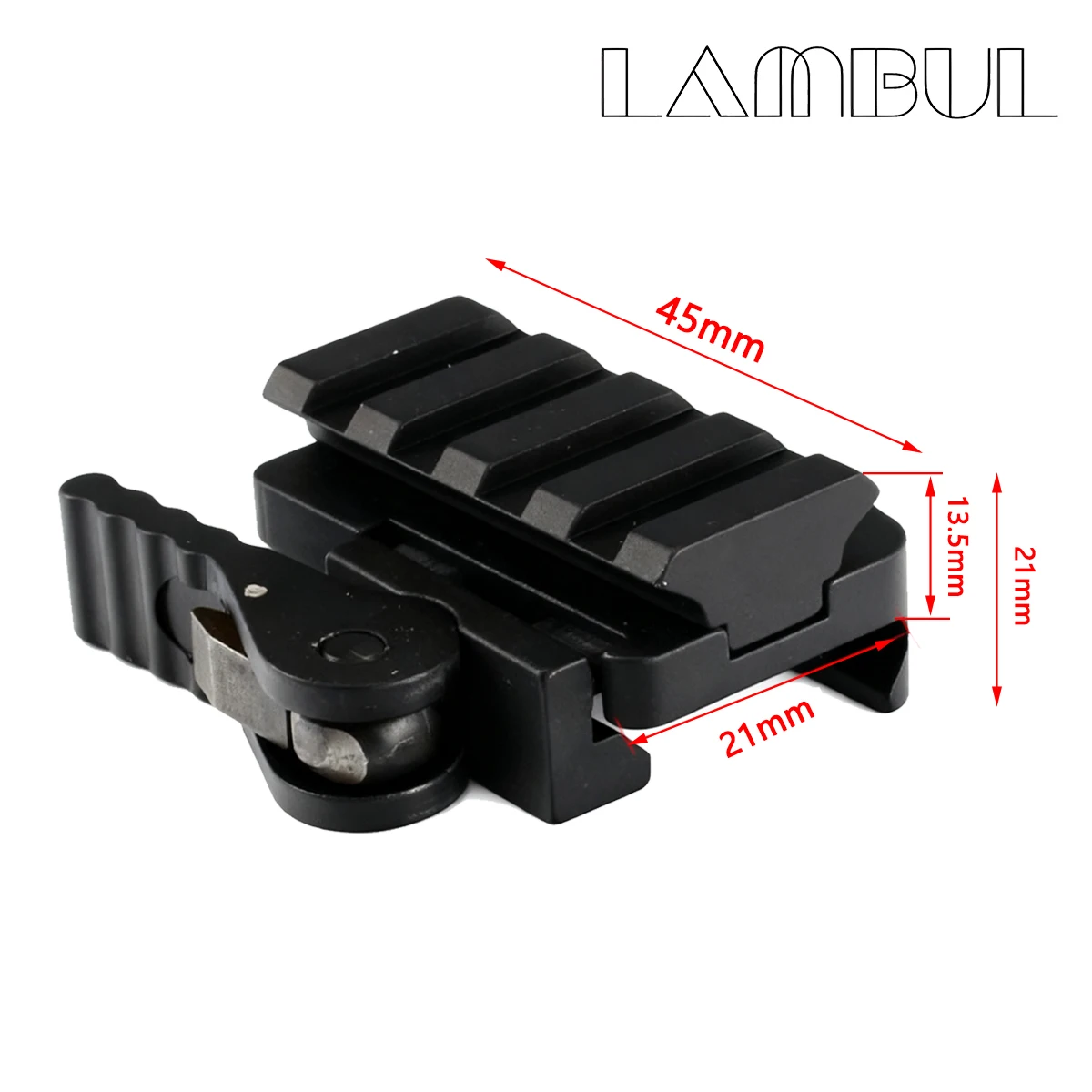 Soporte táctico para elevador de riel Picatinny, 20mm, RM SR VISM, punto rojo, soporte de montaje rápido de Metal con Base de mango QD - imagen 3