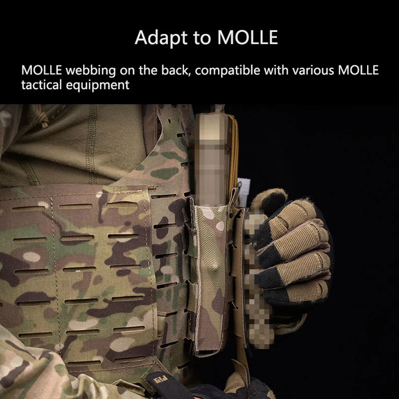 Bolsa para revistas elástica triple, bolsa de almacenamiento Molle táctica multifuncional, 5,56, 7,62 - imagen 4