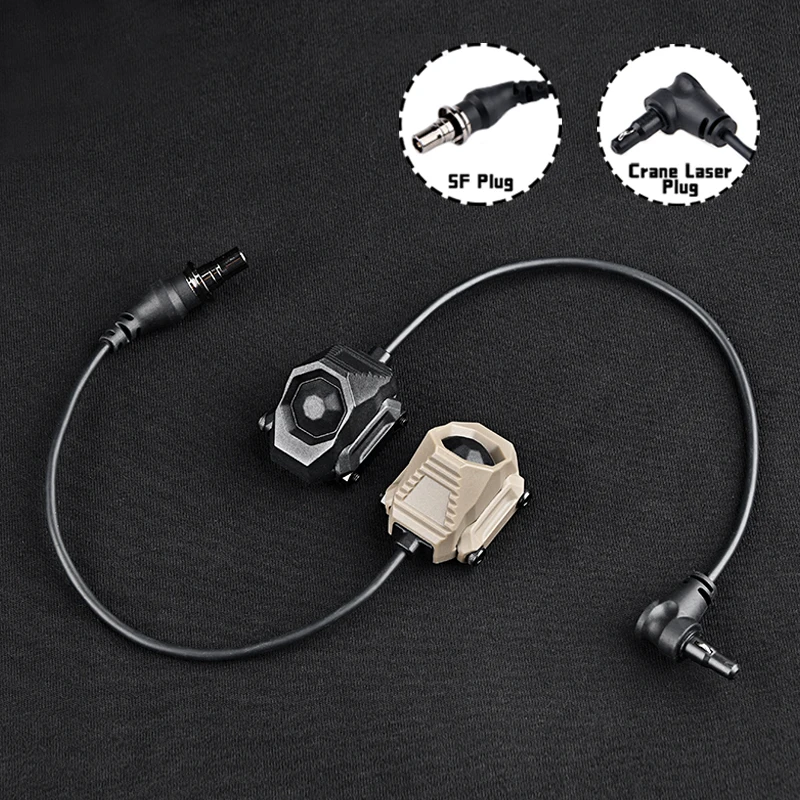 Interruptor de presión de botón táctico AXON SL compatible con linterna M300A M600U PEQ DBAL interruptor láser caza Airsoft Scout Accesorios - imagen 4