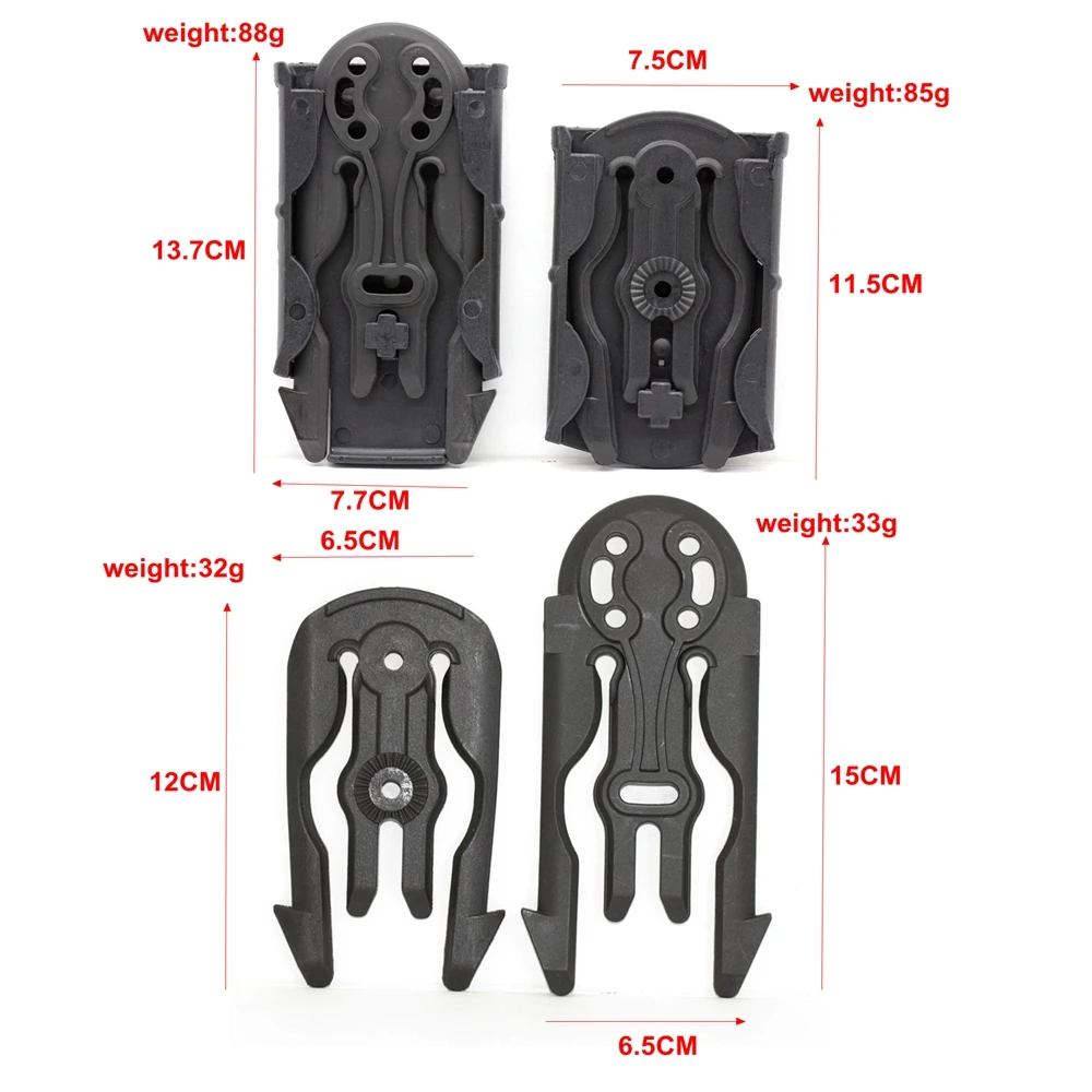 Adaptador QLS 22/19 Safariland para funda táctica MOLLE - imagen 5