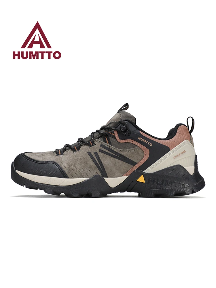 HUMTTO zapatos de senderismo al aire libre para hombre, deportes de invierno, zapatos de caza impermeables, botas tácticas de escalada, zapatos de trekking de cuero para mujer - imagen 5