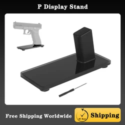 Soporte de exhibición de pistola de caza, estera antideslizante, fácil instalación, mantenimiento de objetos y accesorios decorativos, soporte de almacenamiento de Base de vidrio exquisito