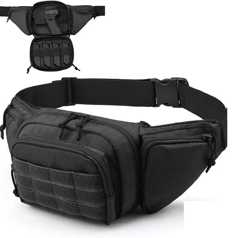 Bolsa táctica MOLLE para cargadores y funda de pistola oculta - imagen 2