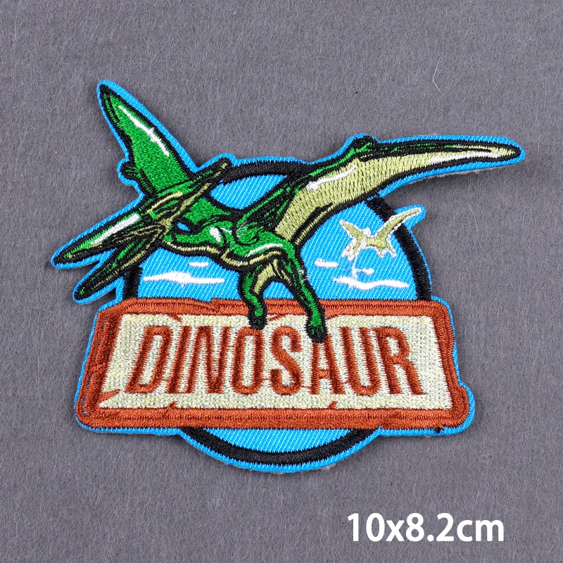 Parche de dibujos animados para ropa, bordado de dinosaurio DIY, Rana Punk, parches de planchado para decoración de ropa - imagen 4